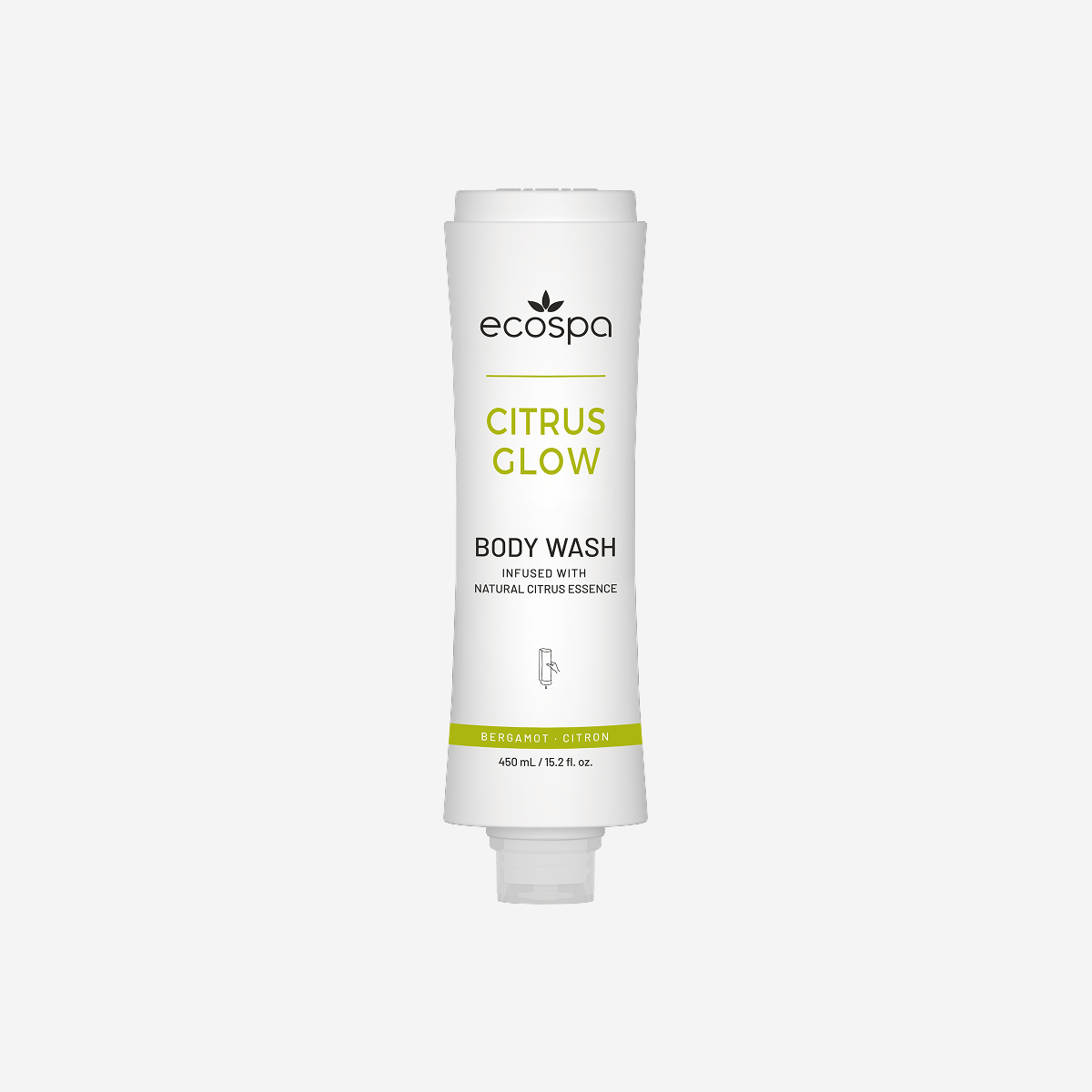 ECOSPA Citrus Glow Squeeze Max Dispenser Body Wash 450ml - Carton of 20