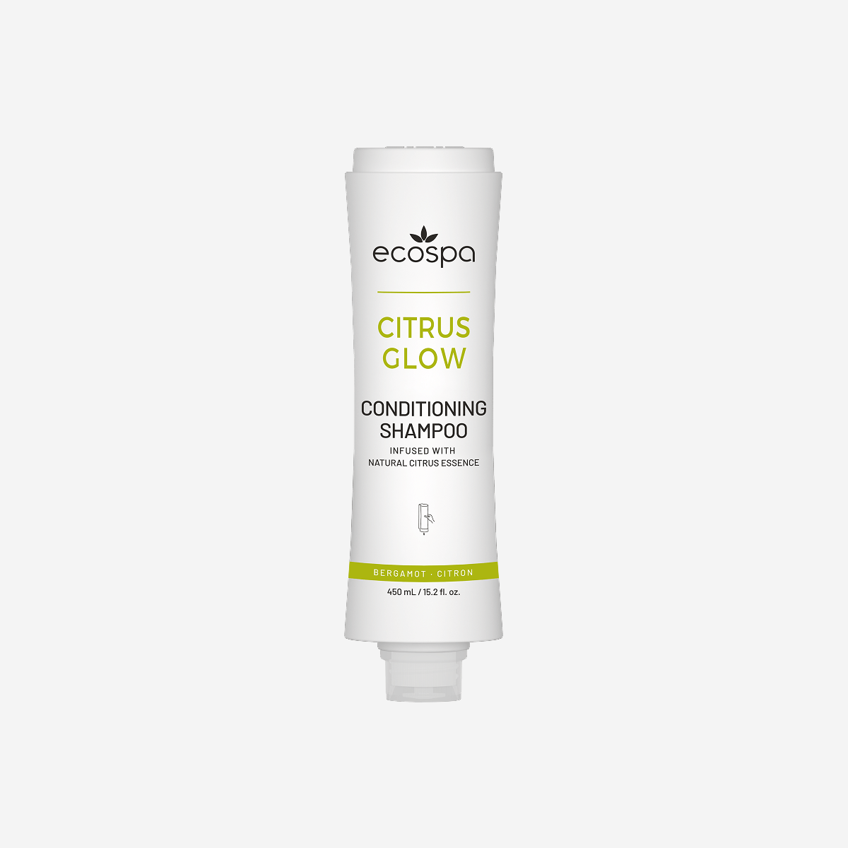 ECOSPA Citrus Glow Squeeze Max Dispenser Conditioning Shampoo 450ml - Carton of 20