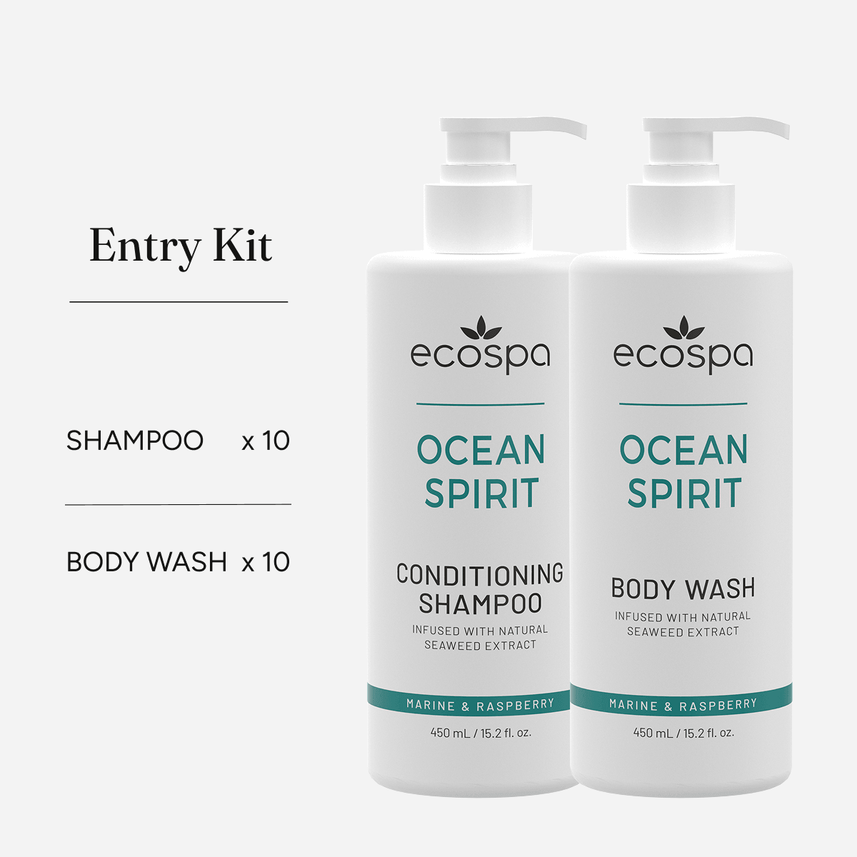 ECOSPA Ocean Spirit Hotel Entry Kit 450ml – Carton of 20