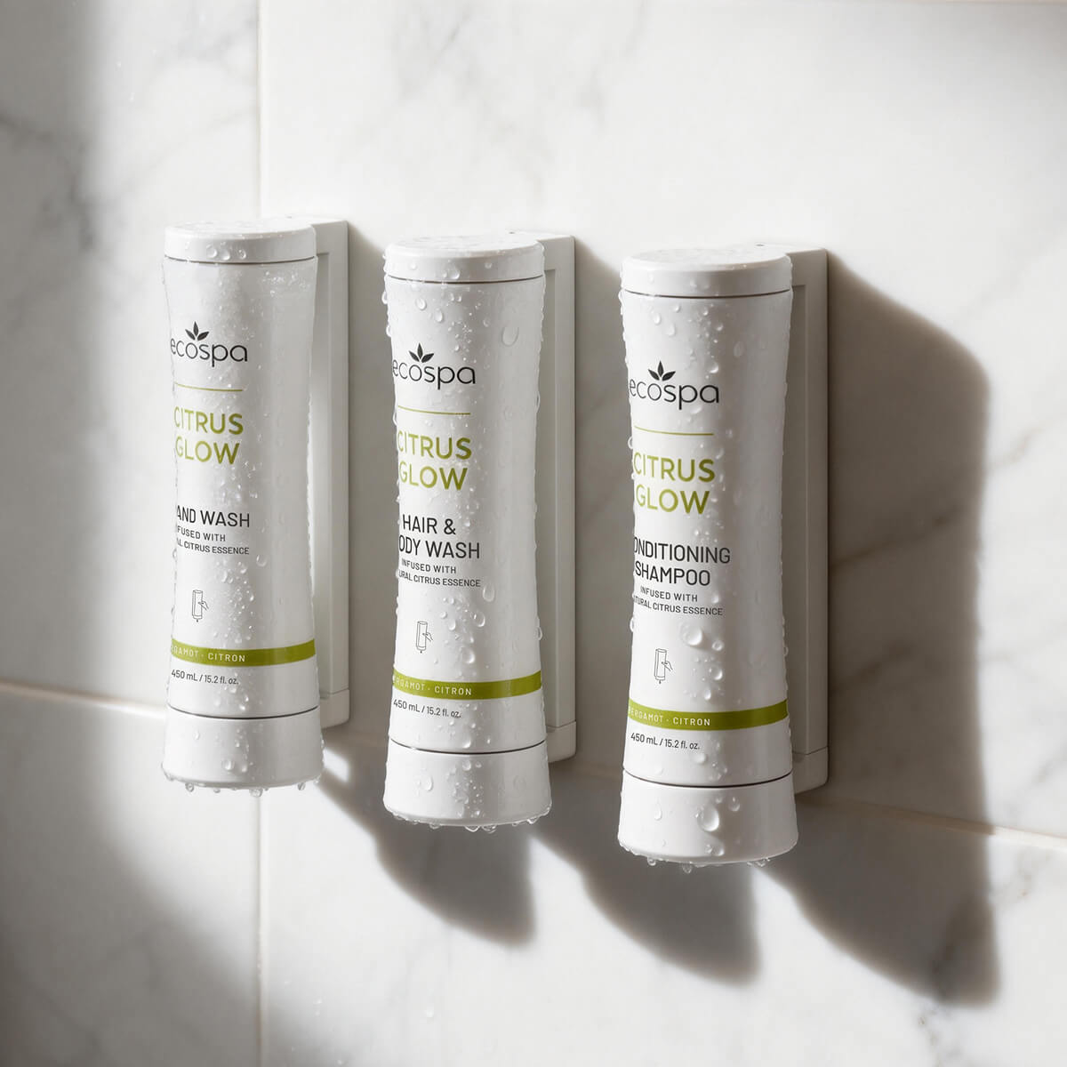 ECOSPA Citrus Glow Squeeze Max Dispenser Body Wash 450ml - Carton of 20