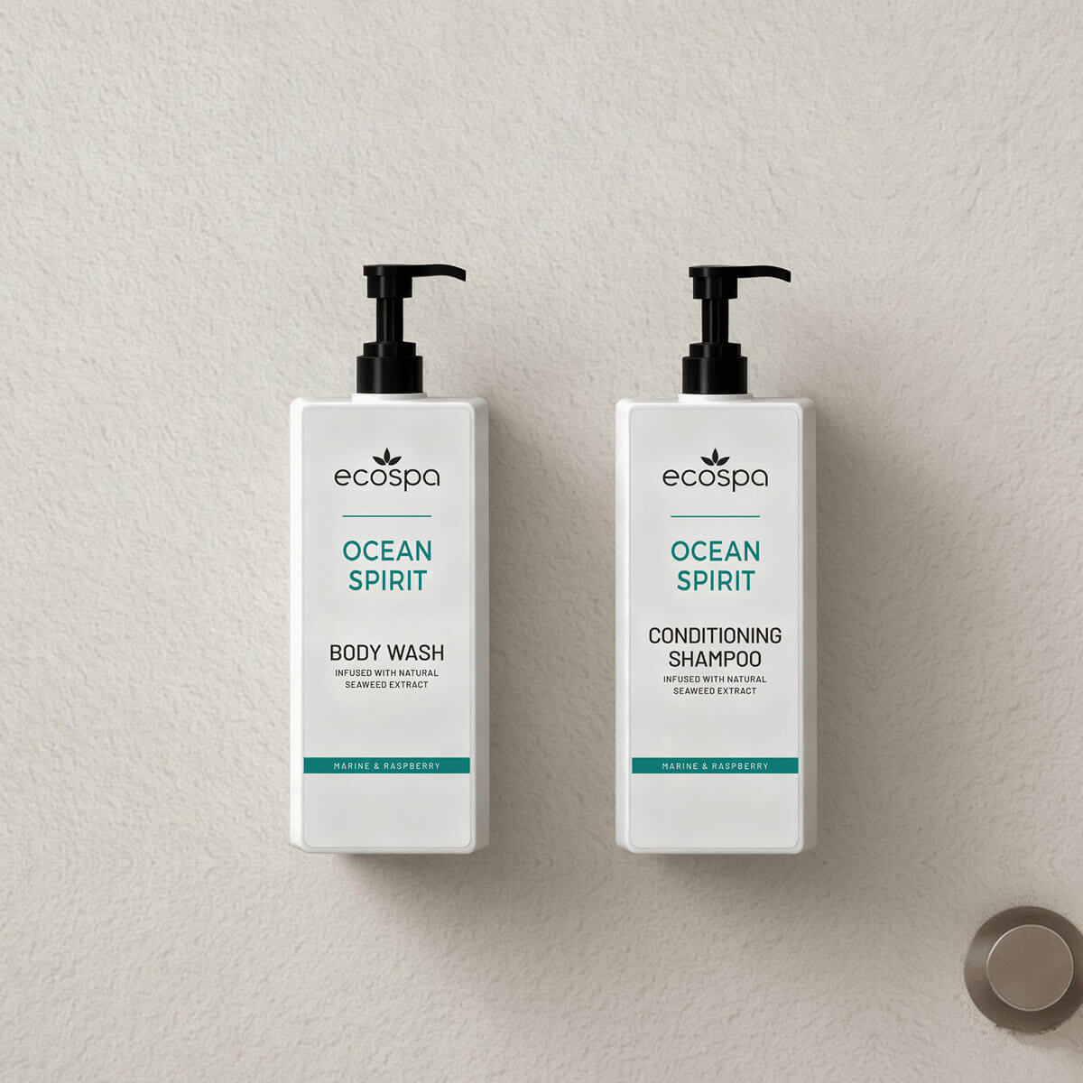 Pump Eco Dispenser Bracket for ECOSPA Ocean Spirit Body Wash 300ml pouch - Carton of 20
