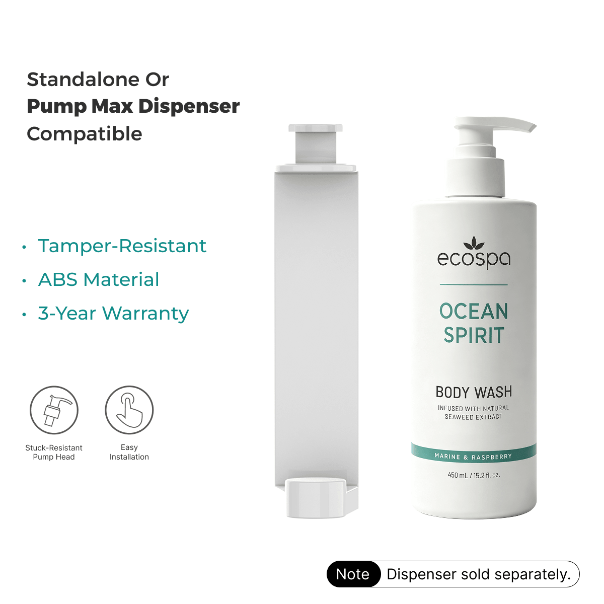 ECOSPA Ocean Spirit Hotel Body Wash 450ml - Carton of 20