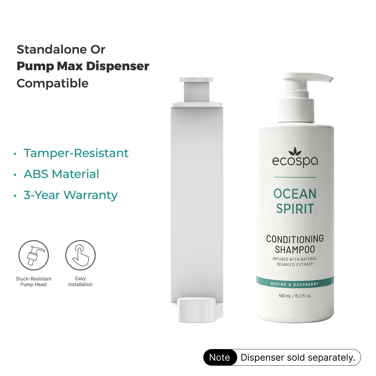 ECOSPA Ocean Spirit Hotel Conditioning Shampoo 450ml - Carton of 20