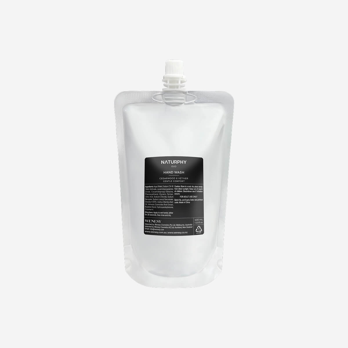 NATURPHY Oud Hand Wash Refill 400ml - Carton of 20