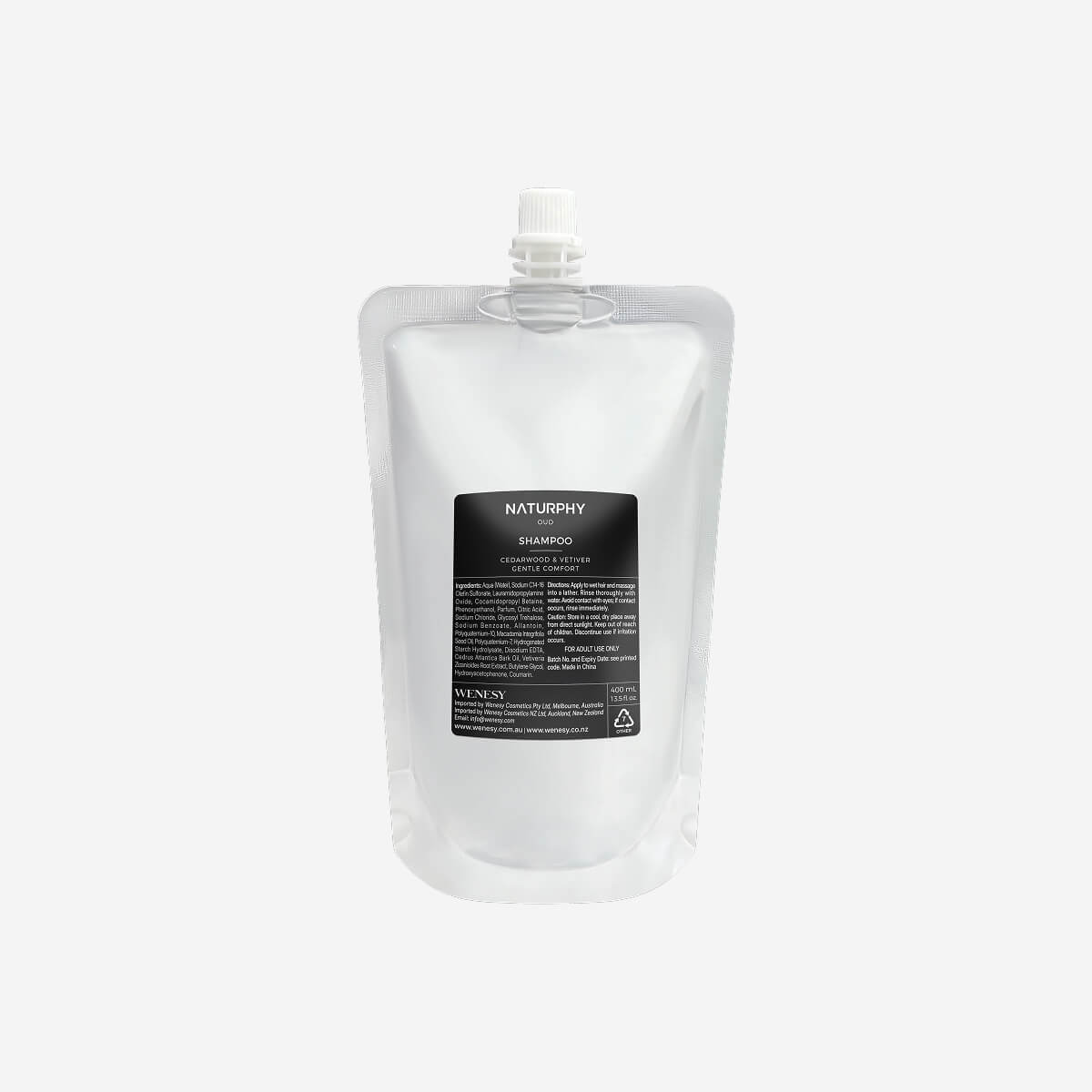 NATURPHY Oud Shampoo Refill 400ml - Carton of 20