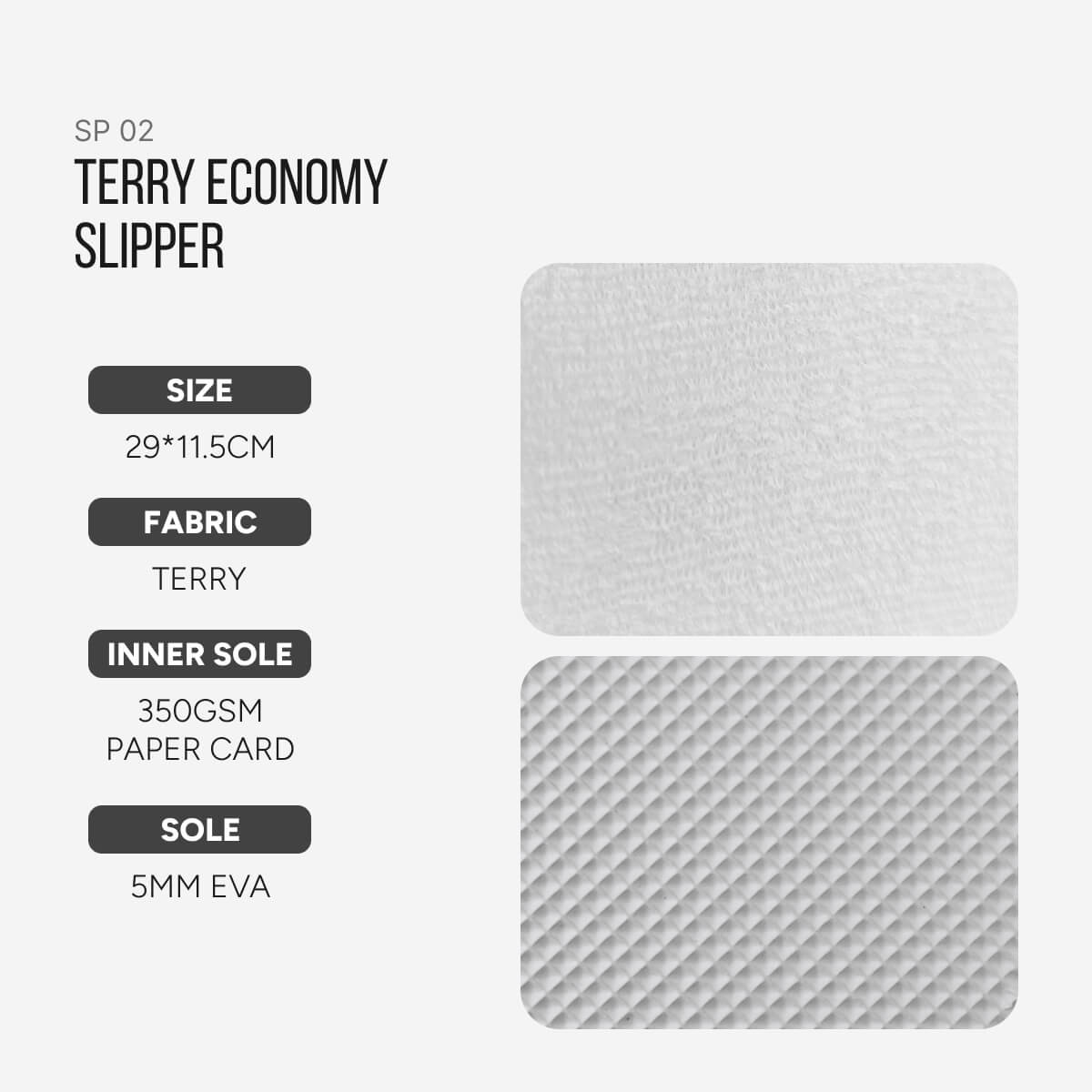 Hotel Terry Economy Slipper - Carton of 100