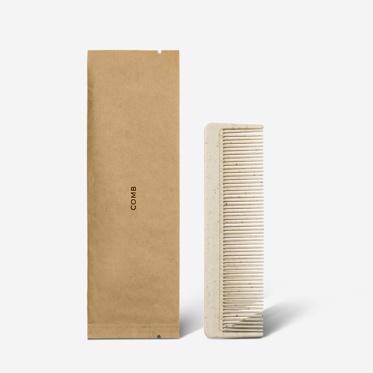 Hotel Comb Eco Kraft Paper Packaging - Carton of 200