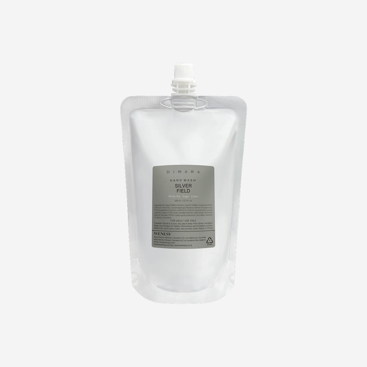 DIMARA Silver Field Hand Wash Refill 400ml - Carton of 20