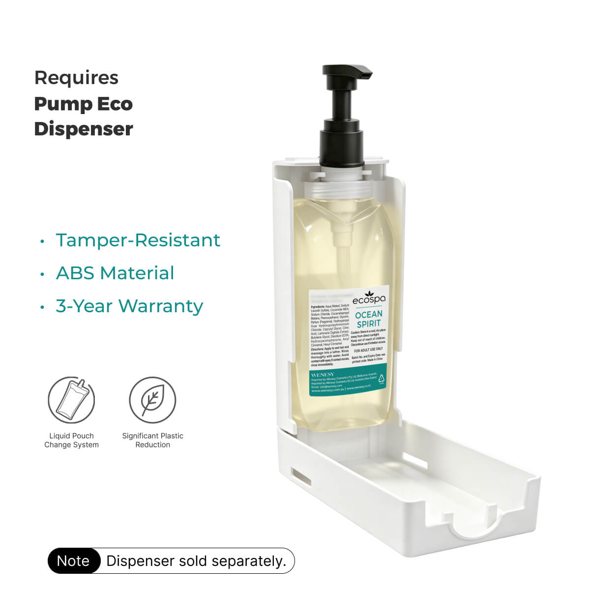 ECOSPA Ocean Spirit Hotel Body Wash 300ml - Carton of 30