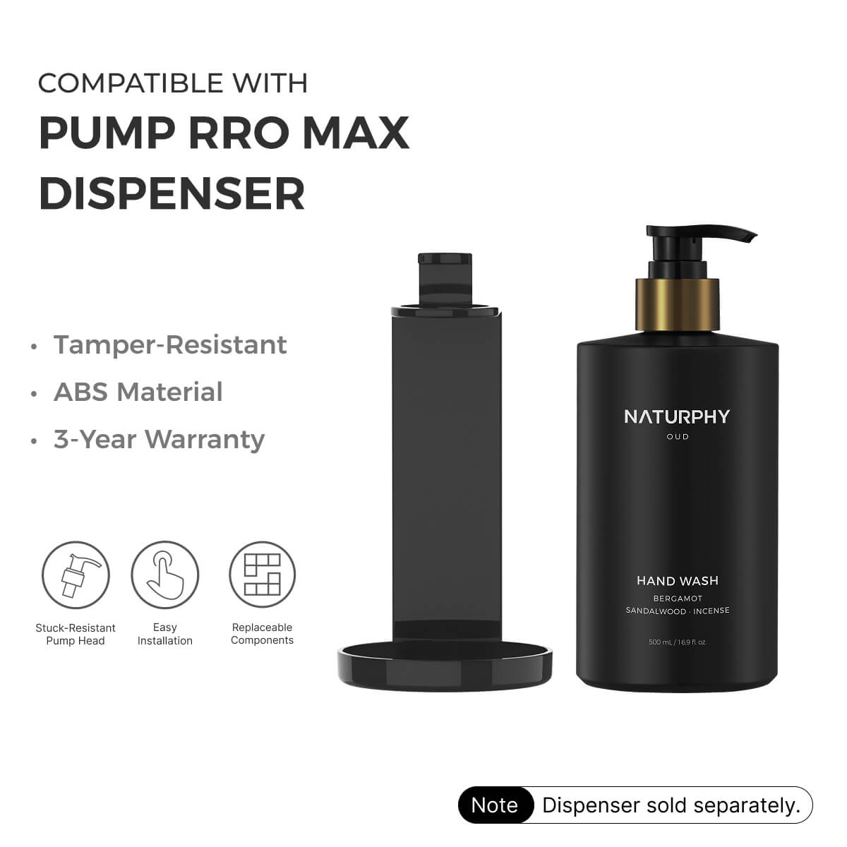 NATURPHY Oud Hotel Hand Wash 500ml - Carton of 20