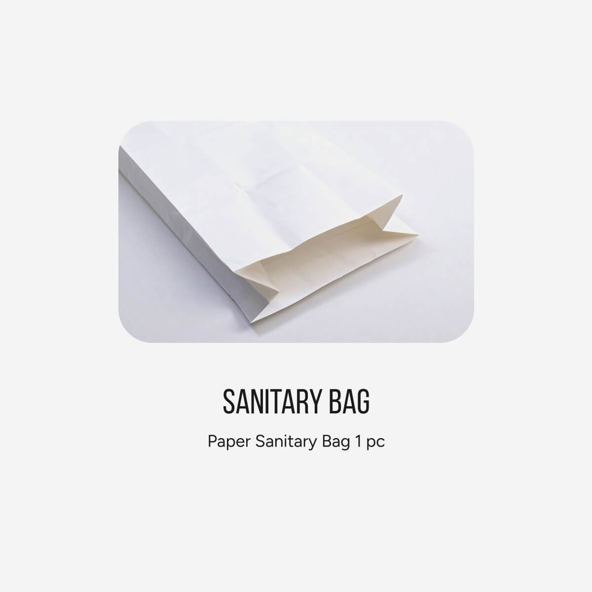 Hotel Sanitary Bag Eco Kraft Paper Packaging - Carton of 200