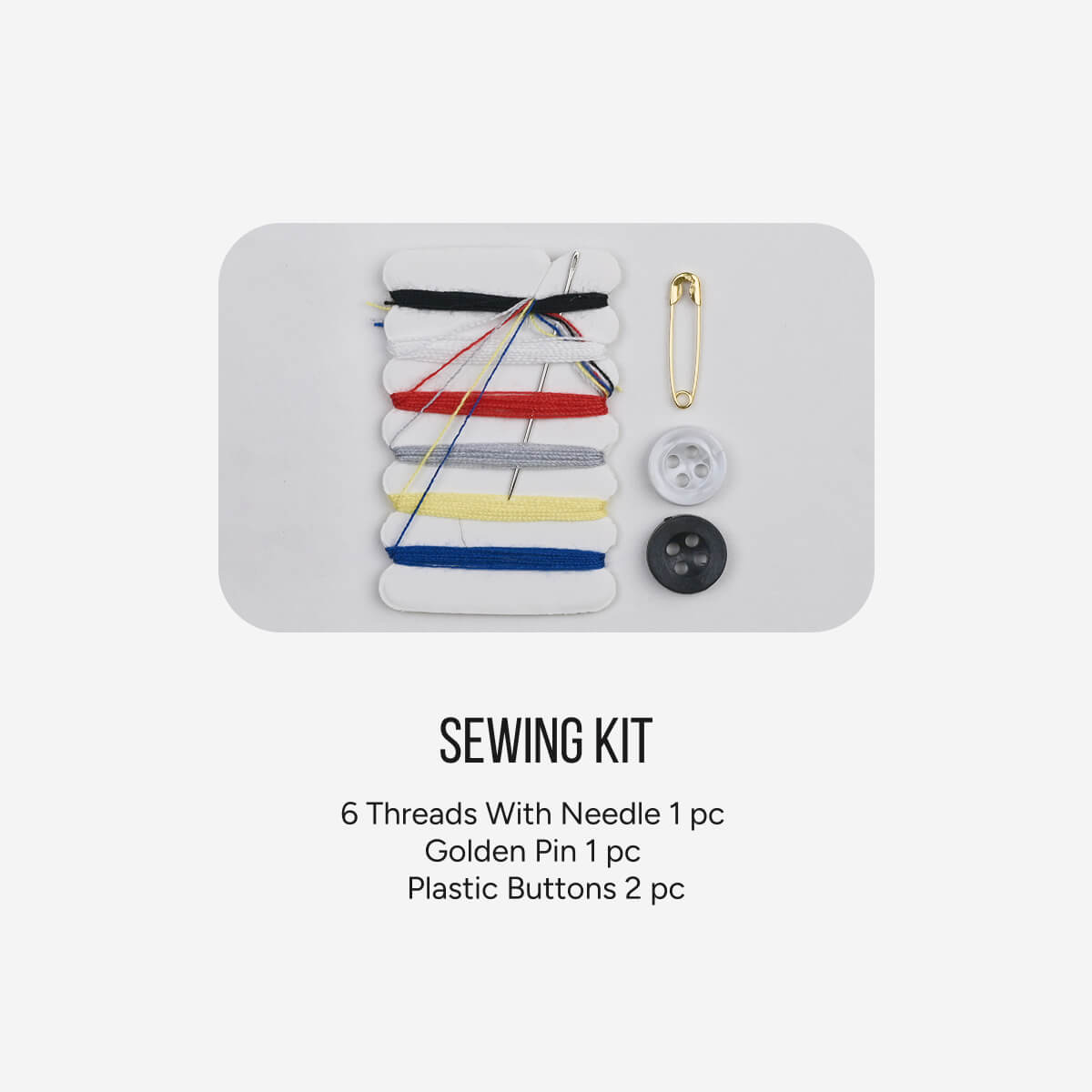 Hotel Sewing Kit Eco Kraft Paper Packaging - Carton of 200