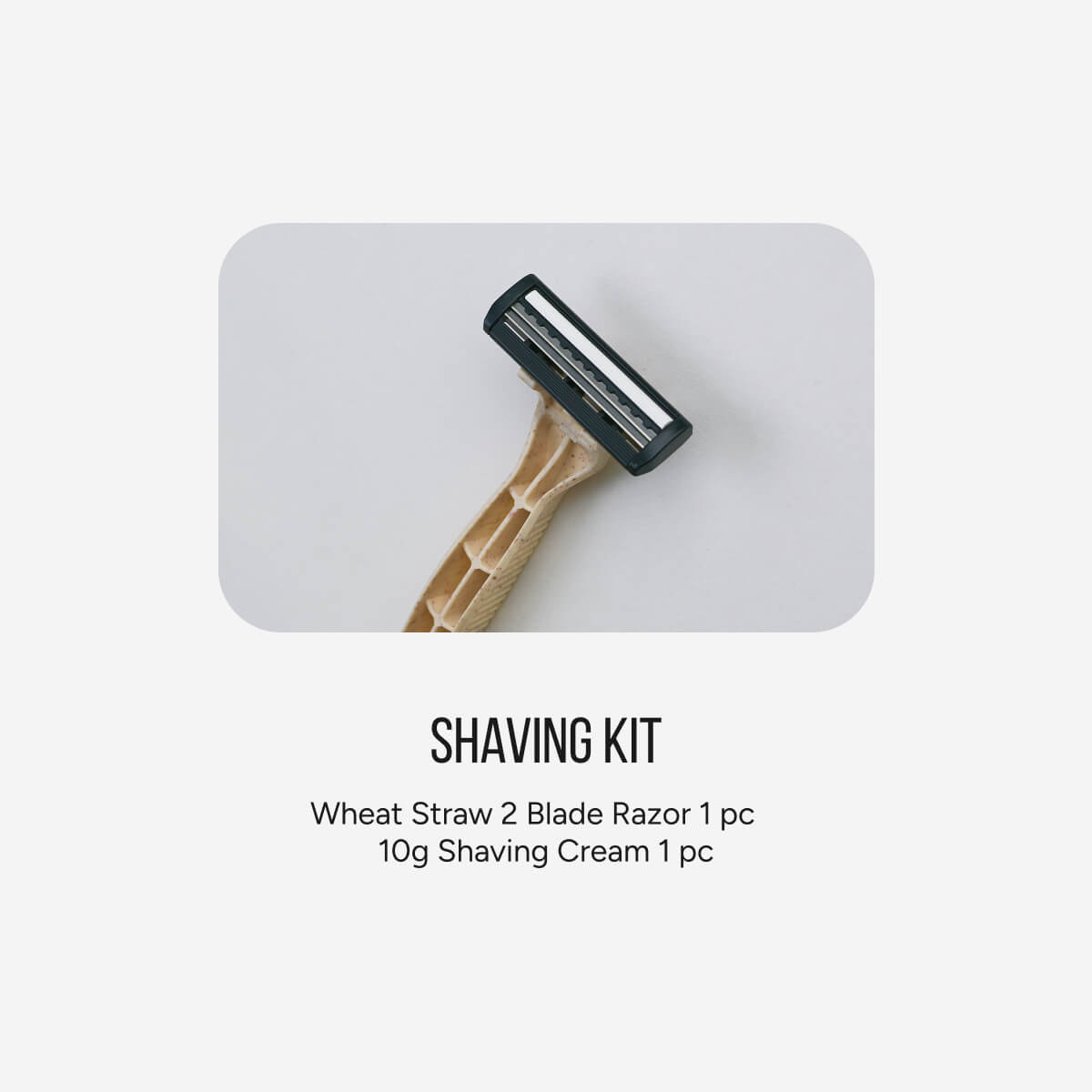 Hotel Shaving Kit Eco Kraft Paper Packaging - Carton of 200