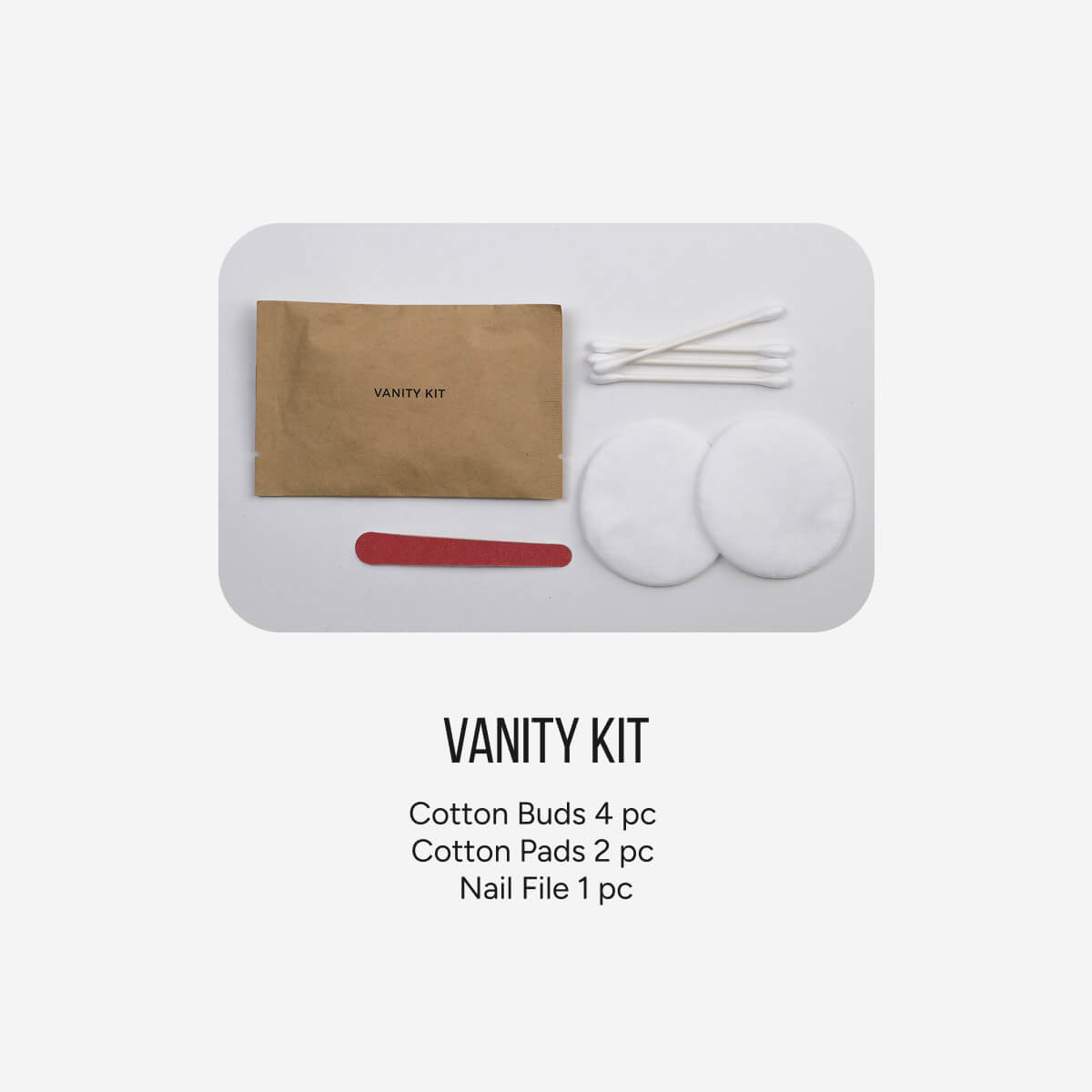 Hotel Vanity Kit Eco Kraft Paper Packaging - Carton of 200