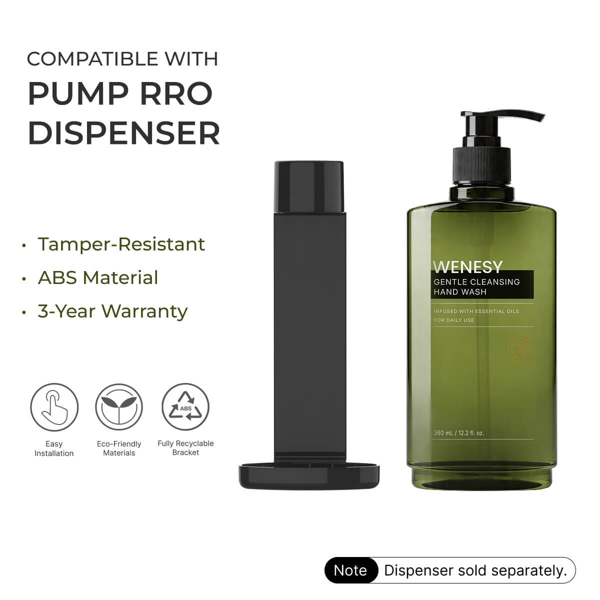 WENESY Geranium Pump Pro Dispenser Hand Wash 360ml - Carton of 20