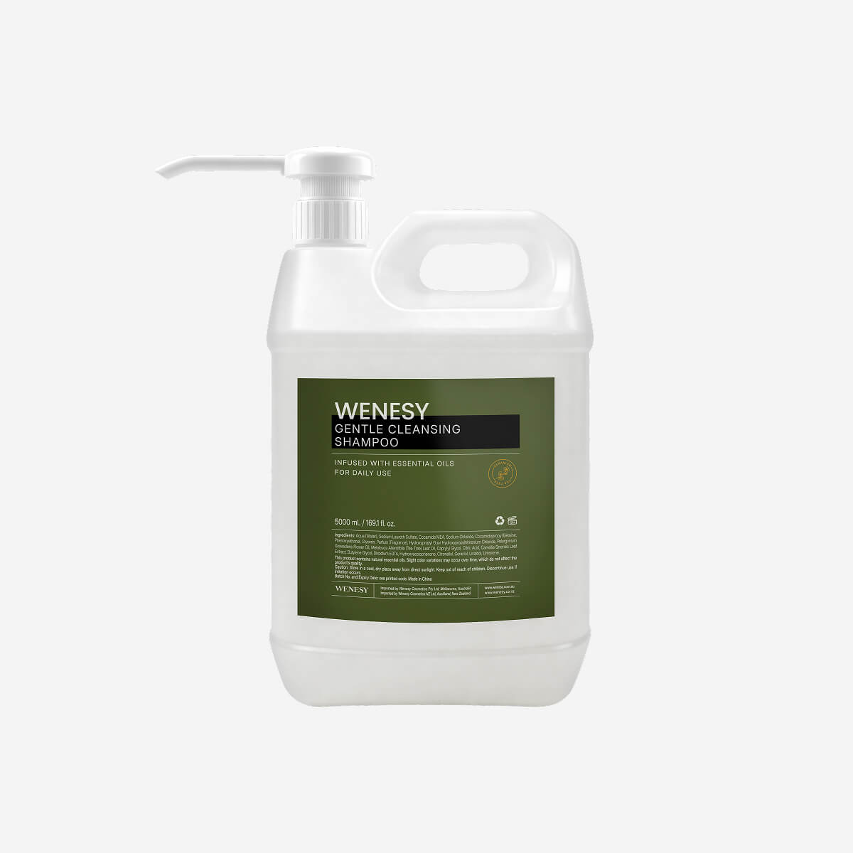 WENESY Geranium Hotel Shampoo 5L - Carton of 2